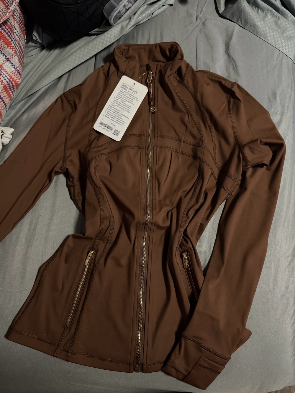 lululemon athletica Brown Full-Zip Utility Jacket